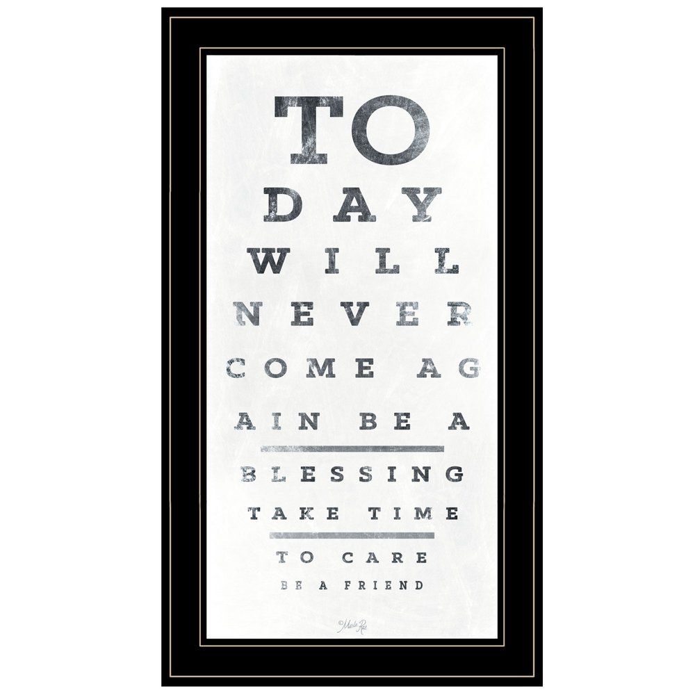 Eye Chart I 3 Black Framed Print Wall Art HomeRoots