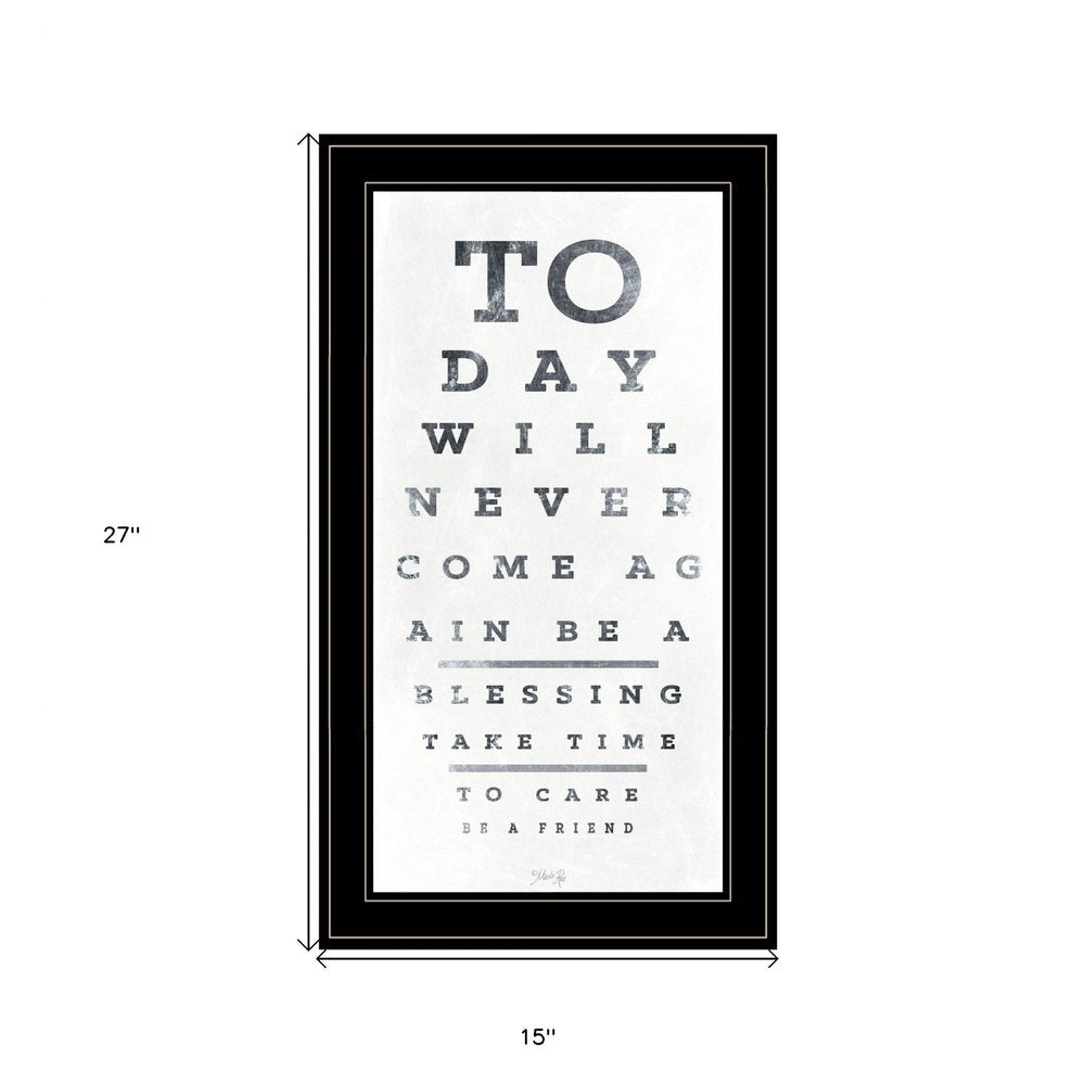 Eye Chart I 3 Black Framed Print Wall Art — view 2