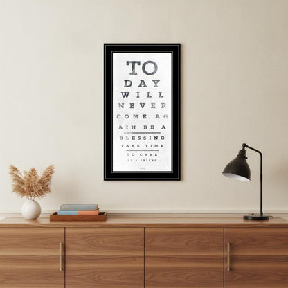 Eye Chart I 3 Black Framed Print Wall Art HomeRoots