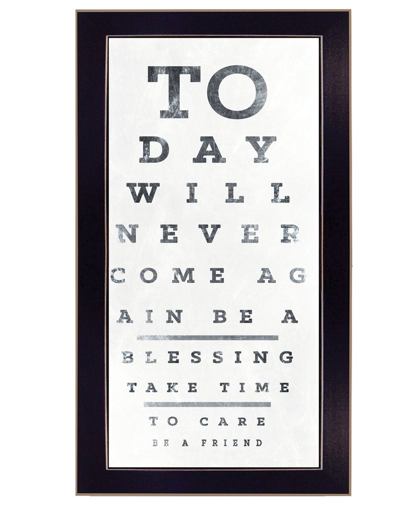 Eye Chart I 4 Black Framed Print Wall Art — view 1