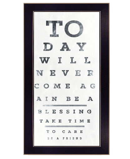 Eye Chart I 4 Black Framed Print Wall Art HomeRoots