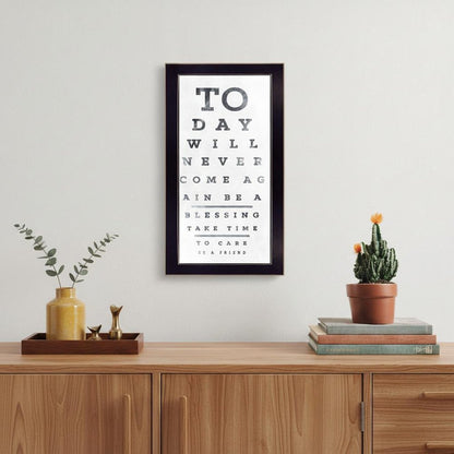 Eye Chart I 4 Black Framed Print Wall Art HomeRoots