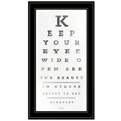 Eye Chart II 3 Black Framed Print Wall Art HomeRoots