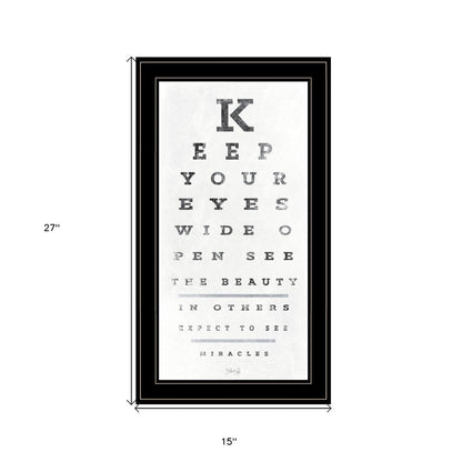 Eye Chart II 3 Black Framed Print Wall Art HomeRoots