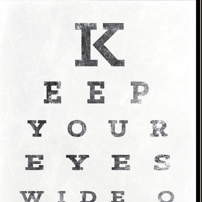 Eye Chart II 3 Black Framed Print Wall Art HomeRoots