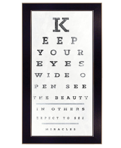 Eye Chart II 4 Black Framed Print Wall Art HomeRoots