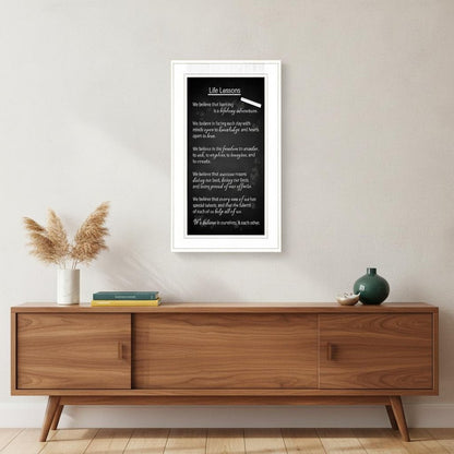 Life Lessons 3 White Framed Print Wall Art HomeRoots