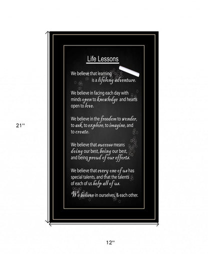 Life Lessons 4 Black Framed Print Wall Art HomeRoots