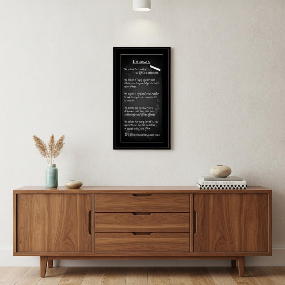 Life Lessons 4 Black Framed Print Wall Art HomeRoots