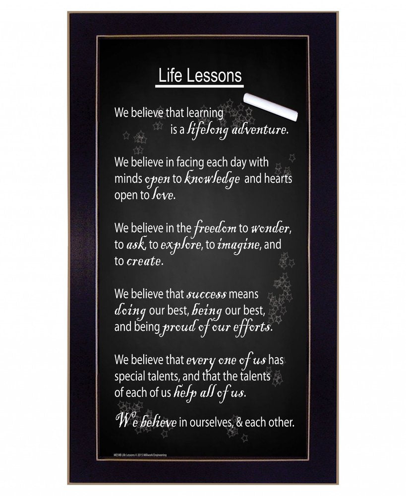 Life Lessons 5 Black Framed Print Wall Art HomeRoots
