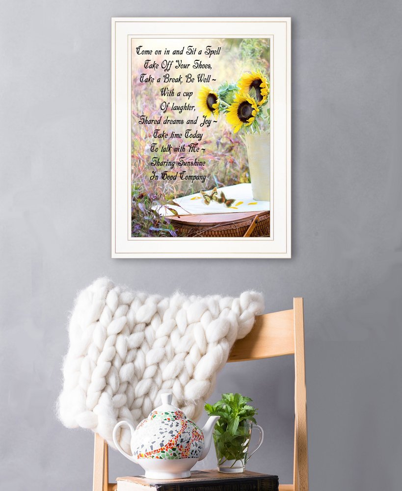 Sharing Sunshine 2 White Framed Wall Art — view 2