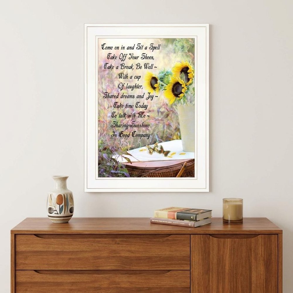 Sharing Sunshine 2 White Framed Wall Art — view 6