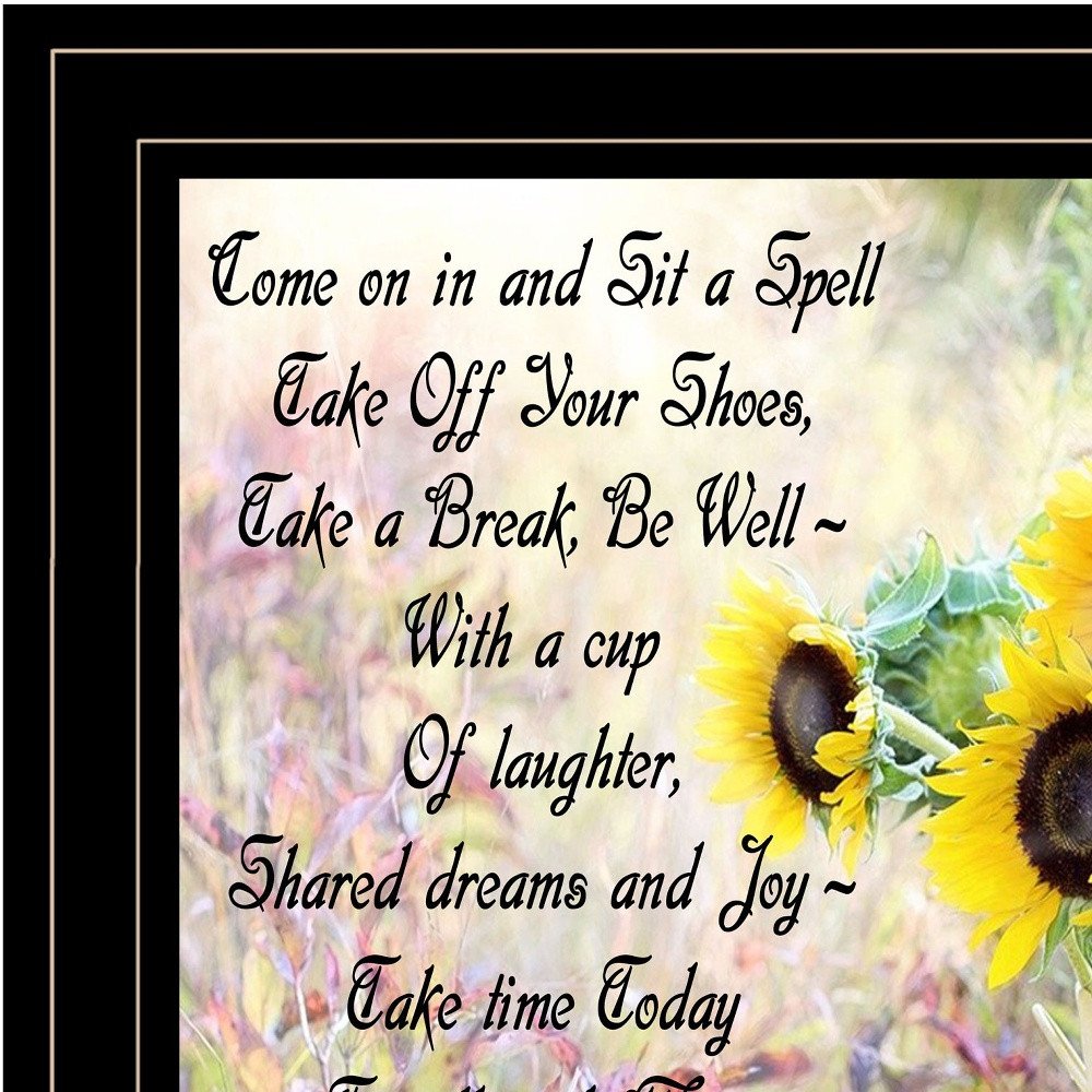 Sharing Sunshine 1 Black Framed Print Wall Art — view 4