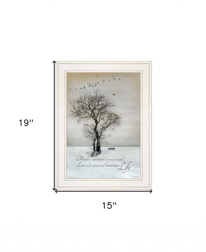 Harmony 1 White Framed Print Kitchen Wall Art HomeRoots
