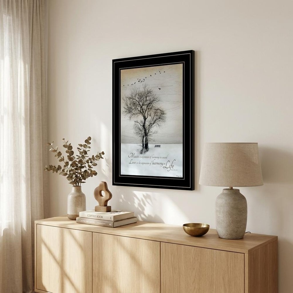 Harmony 2 Black Framed Print Kitchen Wall Art HomeRoots