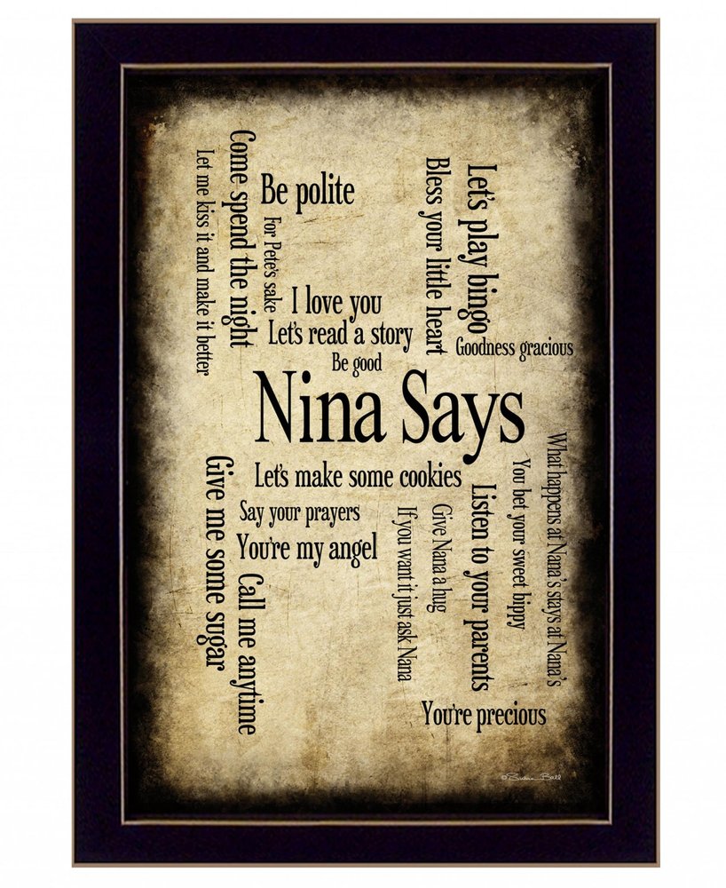 Nina Says 4 Black Framed Print Wall Art HomeRoots