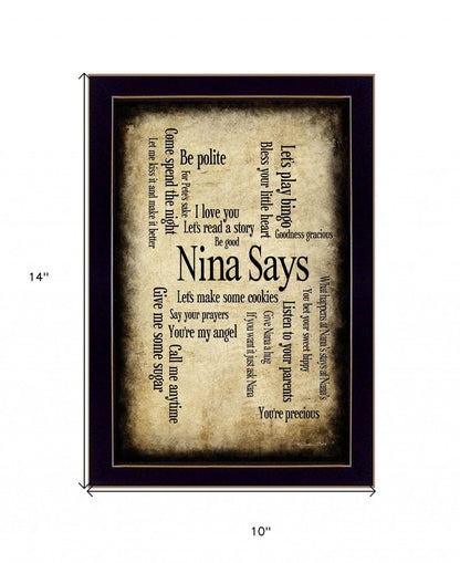 Nina Says 4 Black Framed Print Wall Art HomeRoots
