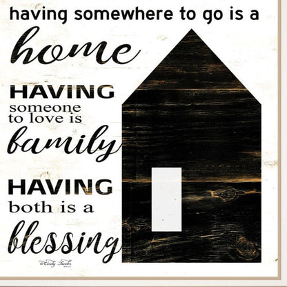 Set Of Two House or Blessing White Framed Print Wall Art HomeRoots