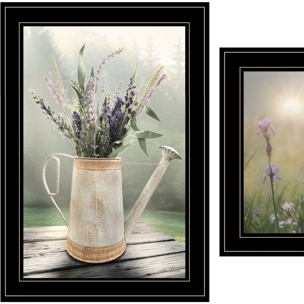 Set Of Two Bloom Where You are Planted 2 Black Framed Print Wall Art — view 3