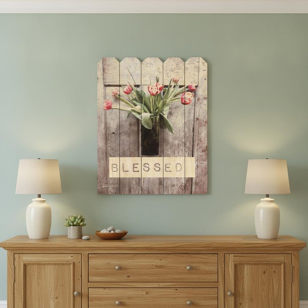 Blessed Tulips Unframed Print Wall Art HomeRoots
