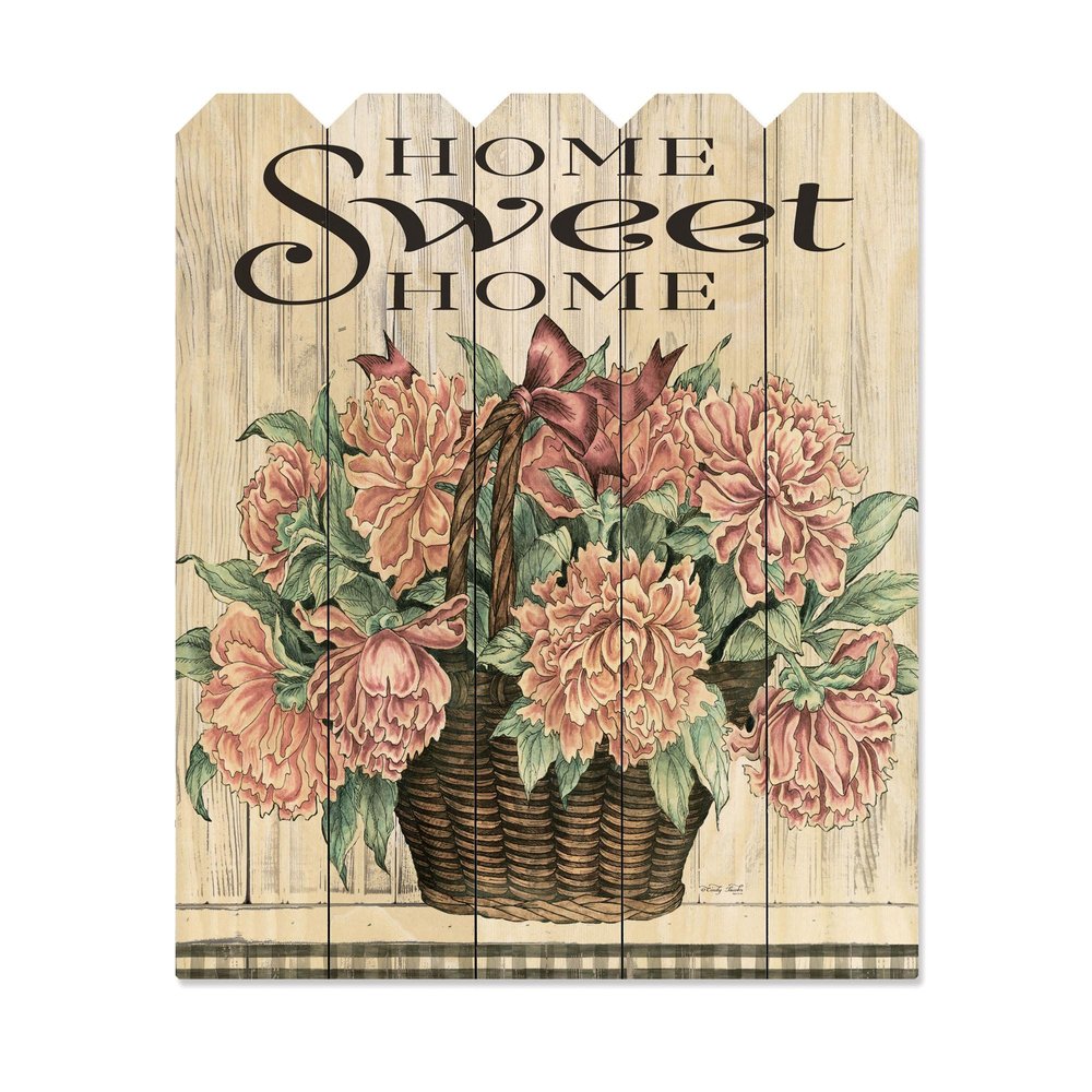 Home Sweet Home Peonies Unframed Print Wall Art HomeRoots