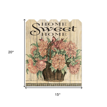 Home Sweet Home Peonies Unframed Print Wall Art HomeRoots