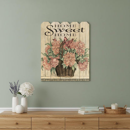 Home Sweet Home Peonies Unframed Print Wall Art HomeRoots