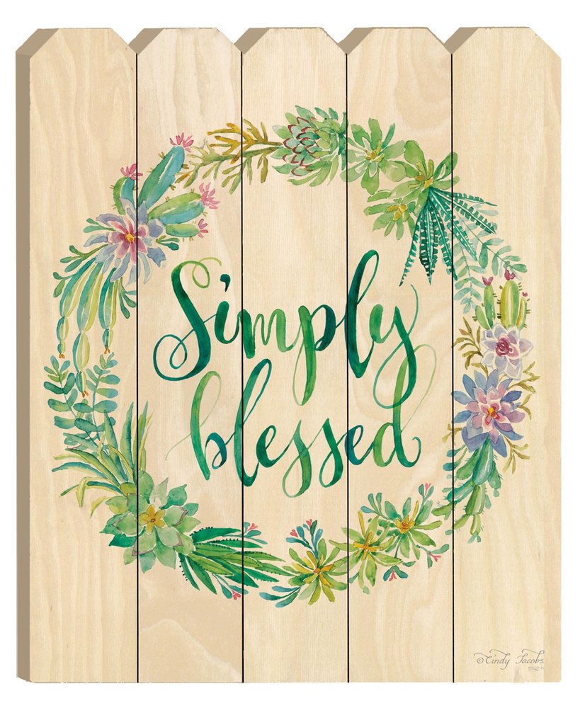 Simply Blessed Unframed Print Wall Art HomeRoots
