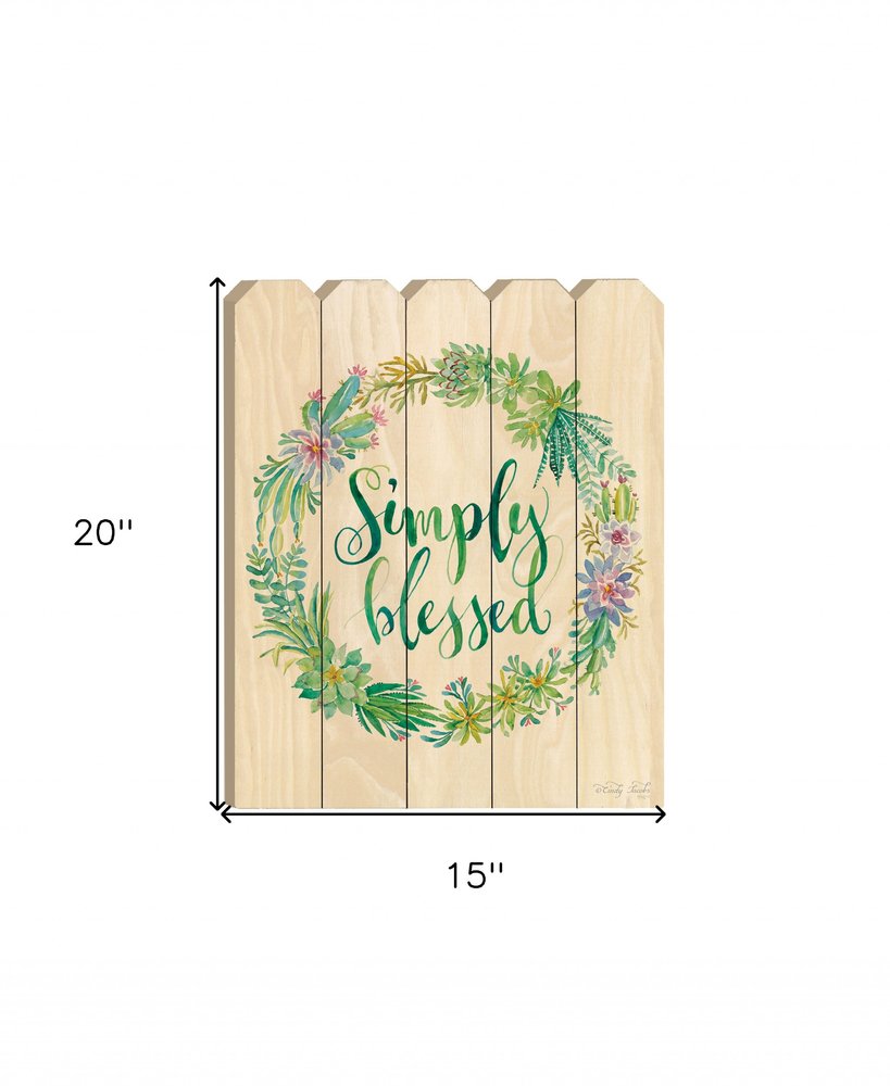 Simply Blessed Unframed Print Wall Art HomeRoots