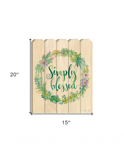 Simply Blessed Unframed Print Wall Art HomeRoots