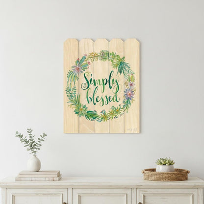 Simply Blessed Unframed Print Wall Art HomeRoots