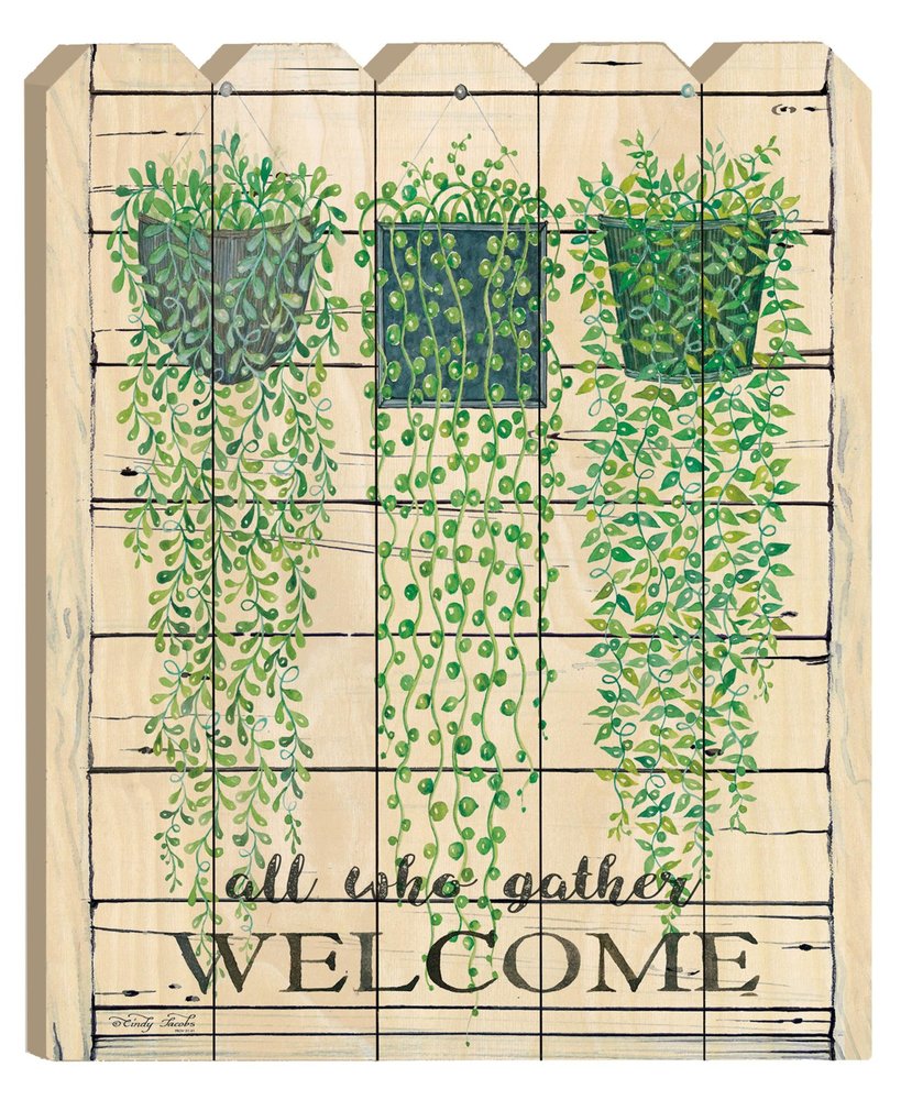 Ivy Welcome Unframed Print Wall Art — view 1