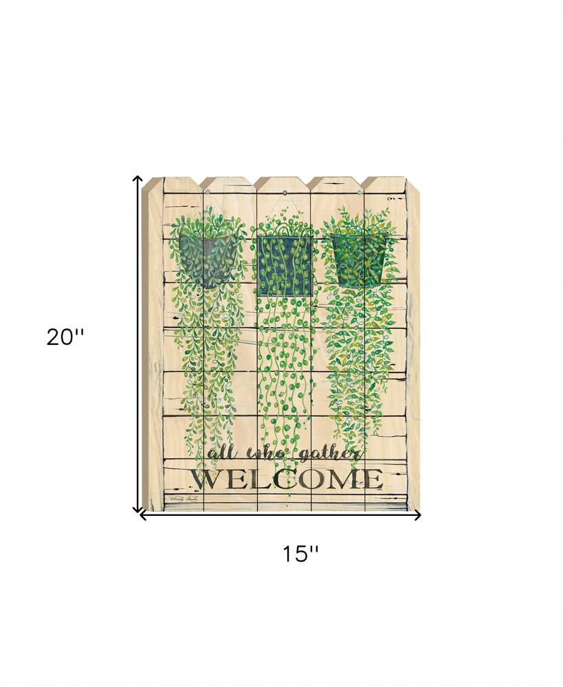 Ivy Welcome Unframed Print Wall Art HomeRoots