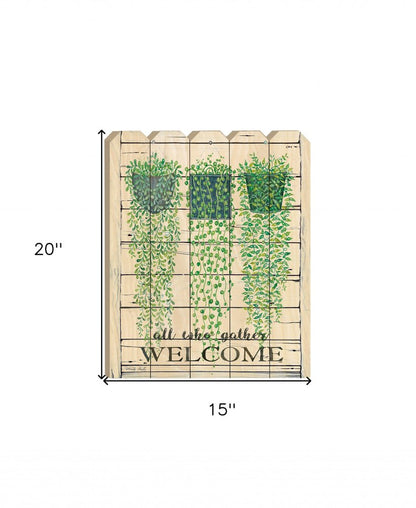 Ivy Welcome Unframed Print Wall Art HomeRoots