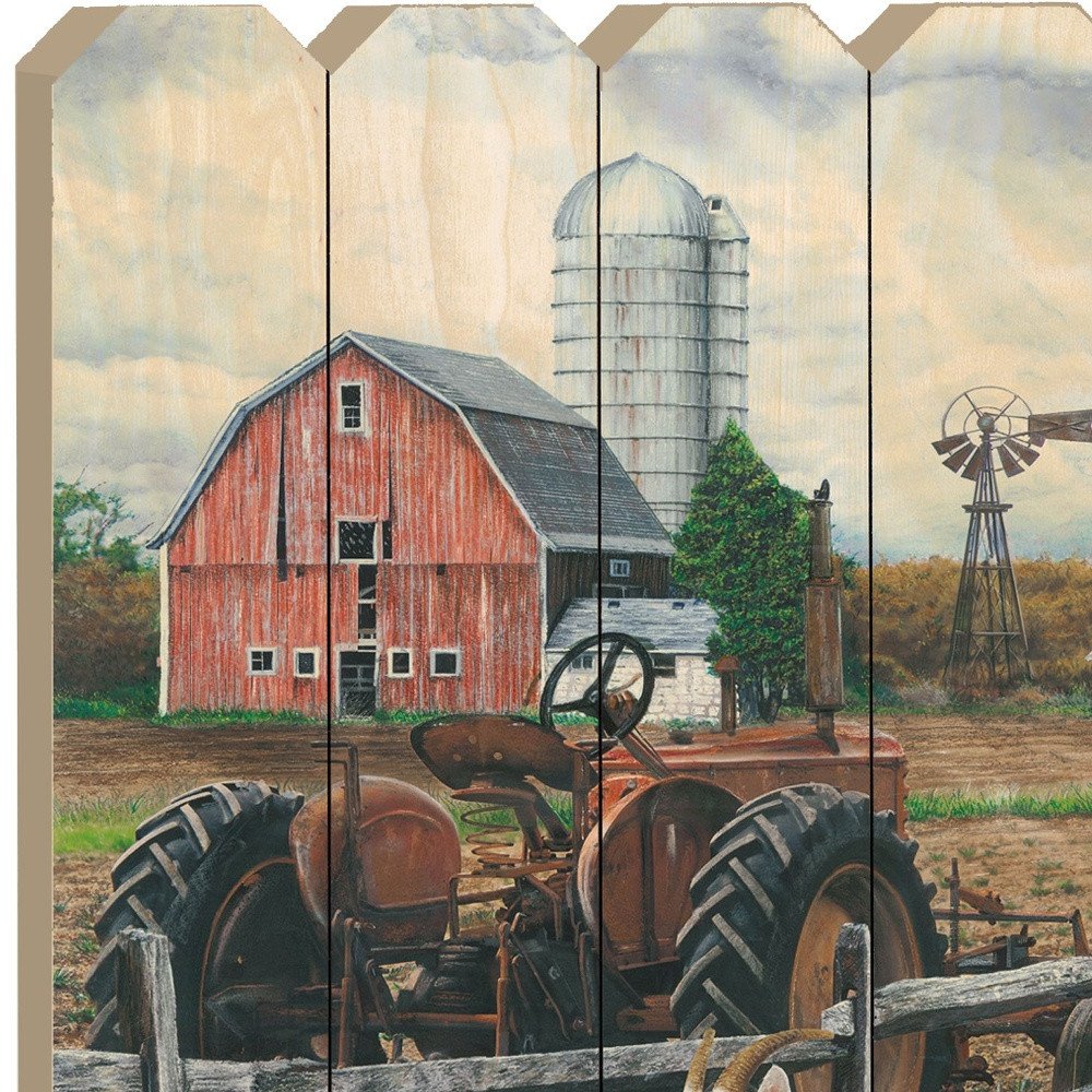 The Old Tractor Unframed Print Wall Art HomeRoots