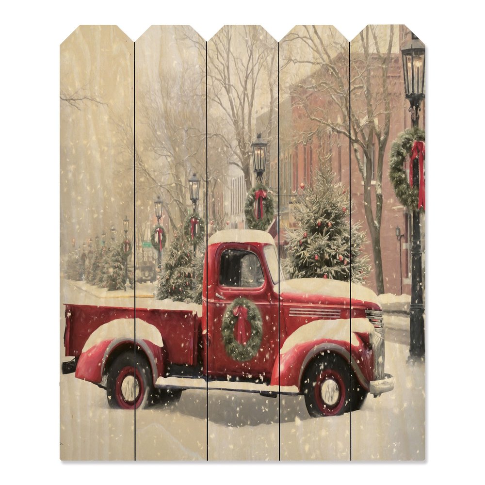 Snowy Day in Wellsboro Unframed Print Wall Art HomeRoots
