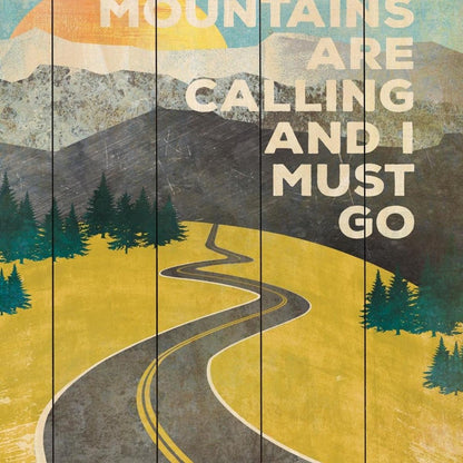The Mountains are Calling Unframed Print Wall Art HomeRoots