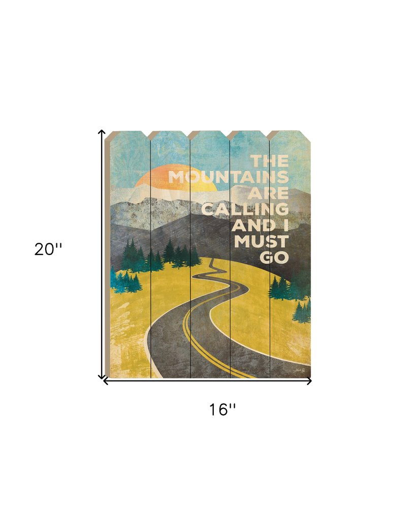 The Mountains are Calling Unframed Print Wall Art HomeRoots