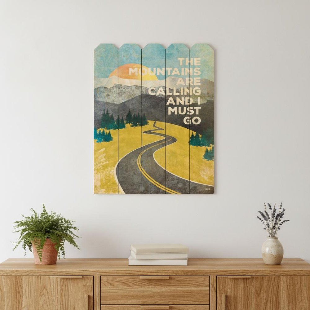 The Mountains are Calling Unframed Print Wall Art — view 11