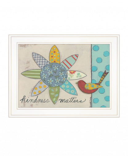 Kindness Matters 1 White Framed Print Wall Art HomeRoots