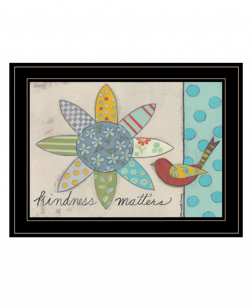 Kindness Matters 2 Black Framed Print Wall Art HomeRoots