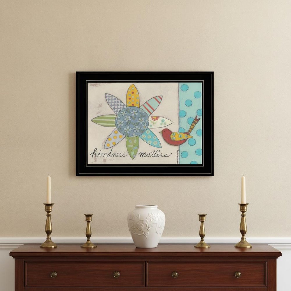 Kindness Matters 2 Black Framed Print Wall Art HomeRoots