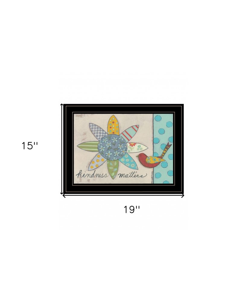 Kindness Matters 2 Black Framed Print Wall Art — view 9