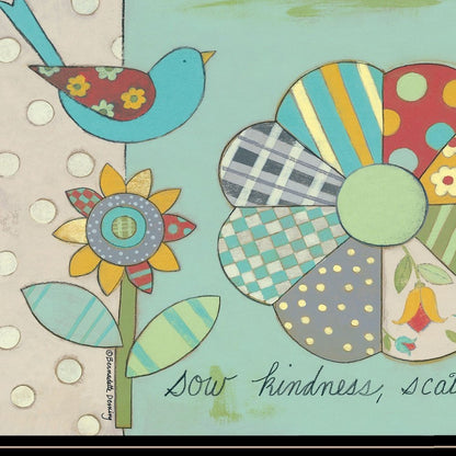 Sow Kindness Scatter Love 2 Black Framed Print Wall Art HomeRoots