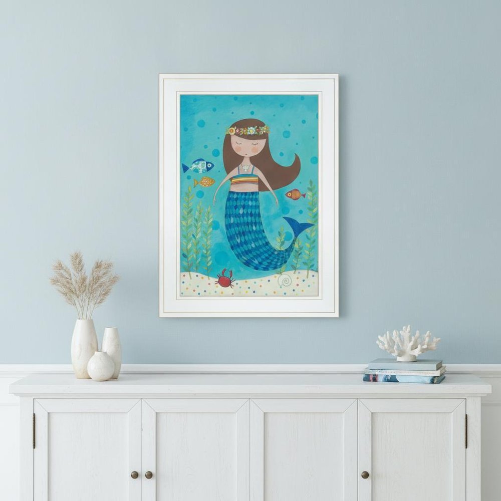 Under the Sea 3 White Framed Print Wall Art — view 4