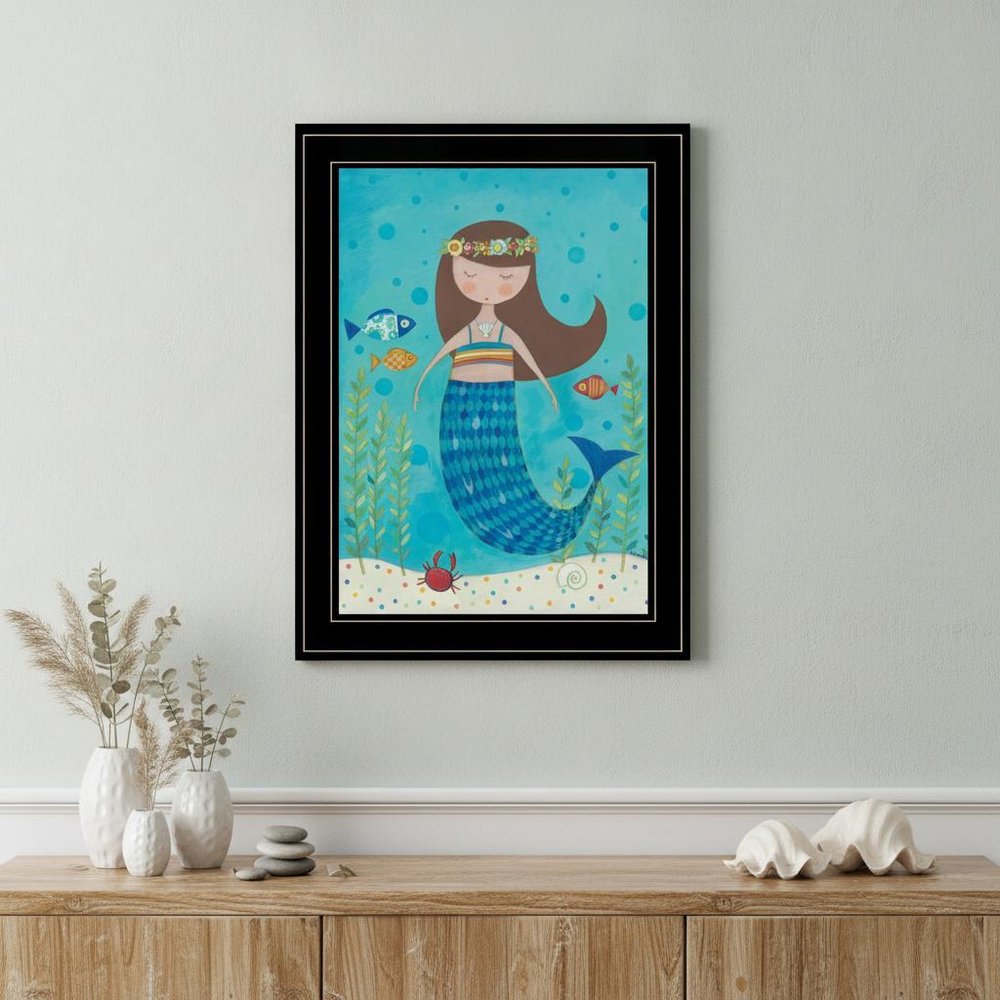 Under the Sea 4 Black Framed Print Wall Art HomeRoots
