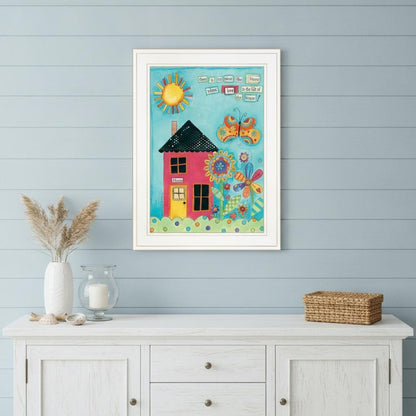 No Place Like Home 1 White Framed Print Wall Art HomeRoots