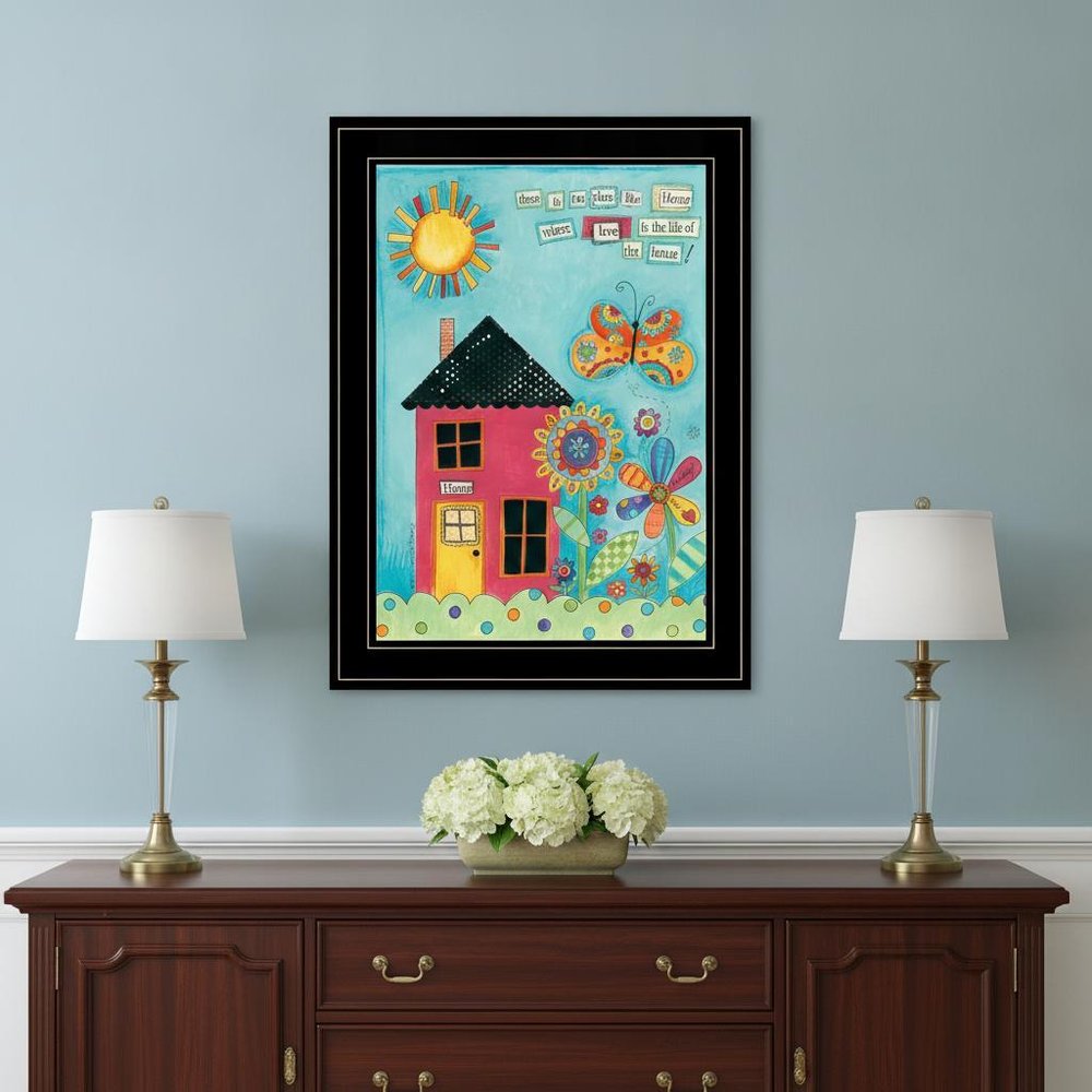 No Place Like Home 2 Black Framed Print Wall Art — view 4