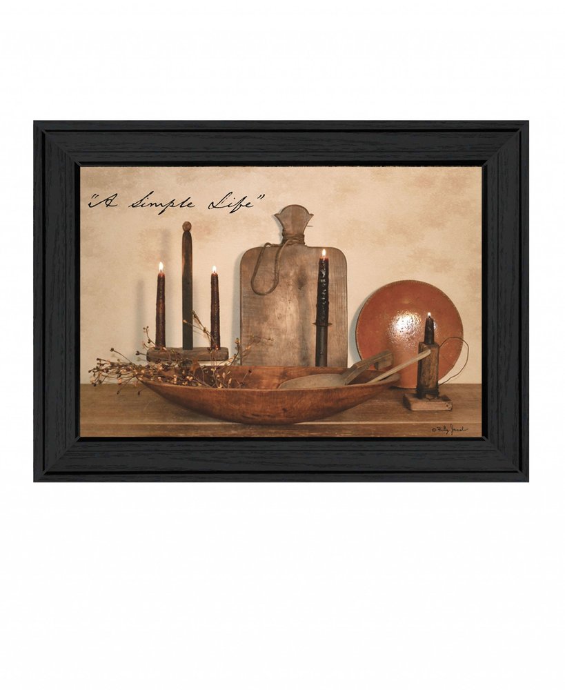 A Simple Life 1 Black Framed Print Wall Art HomeRoots