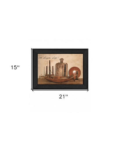 A Simple Life 1 Black Framed Print Wall Art HomeRoots